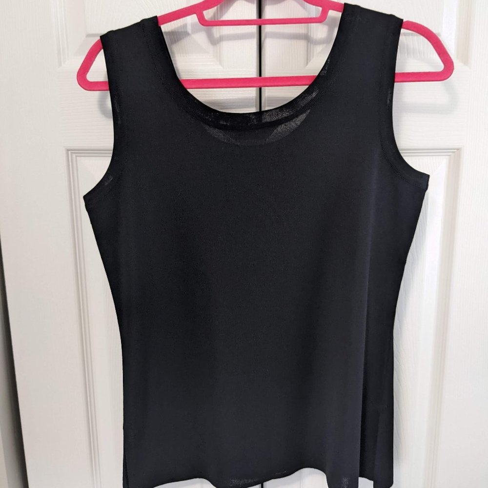 Misook Black Knit Tank Top - Picture 6 of 6